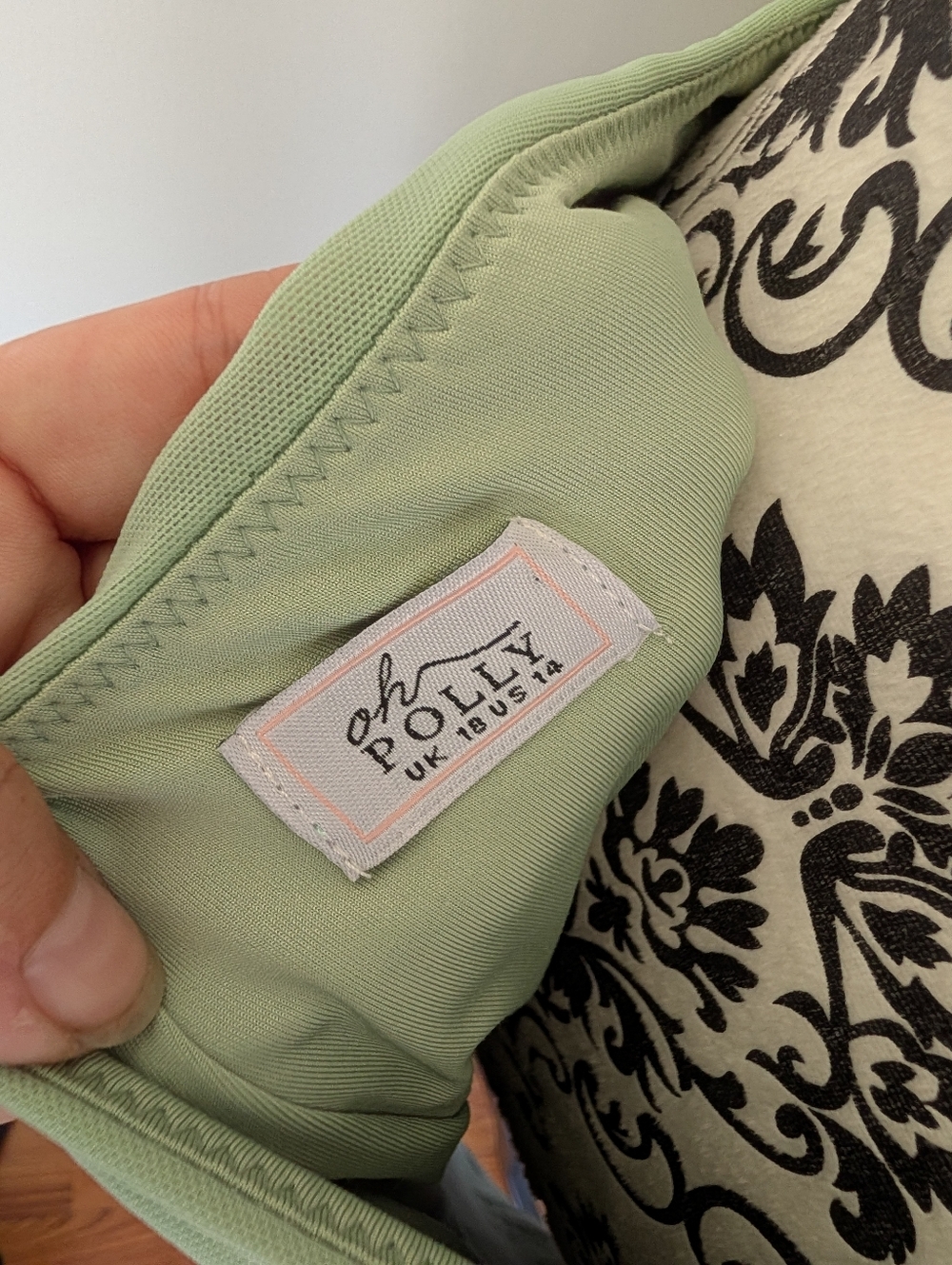 Oh Polly Light Green Open Back Bodycon Midi Dress - Picture 5 of 5